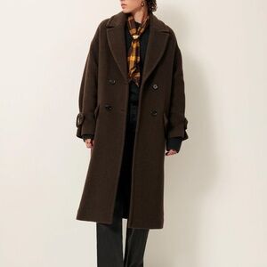 Mia Coat Recycled Wool | Vert Lichen